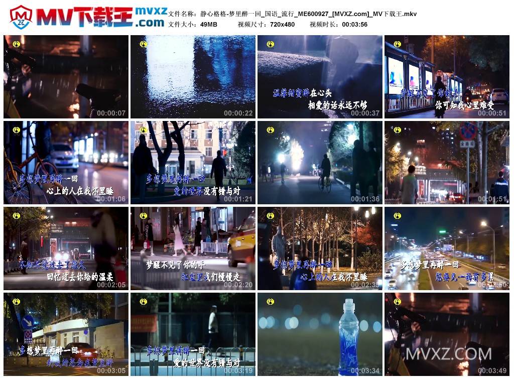 静心格格-梦里醉一回_国语_流行_ME600927